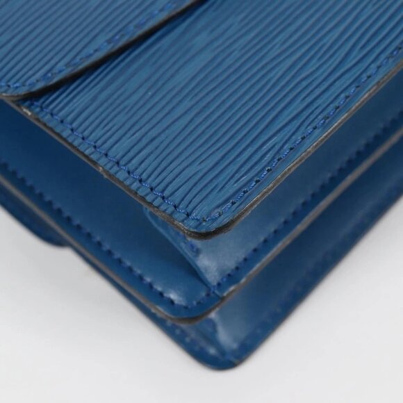 LOUIS VUITTON Epi Grenel Shoulder Bag Blue M52362 LV Auth yk19396 - Picture 3 of 16